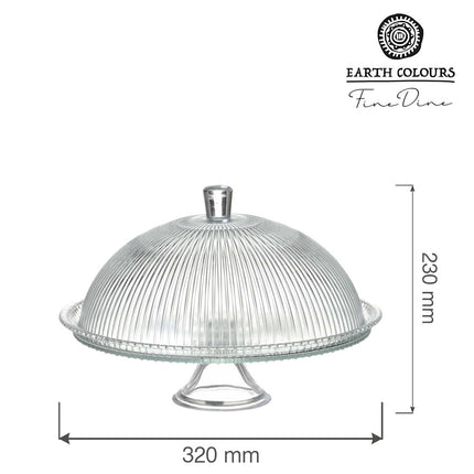 Aura cake stand with cover, 320 x (h)230mm - hospitality