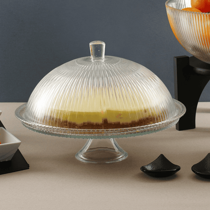 Aura cake stand with cover, 320 x (h)230mm - hospitality