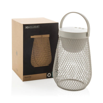 Aurora RCS recycled plastic USB re-chargeable table lamp - hospitality