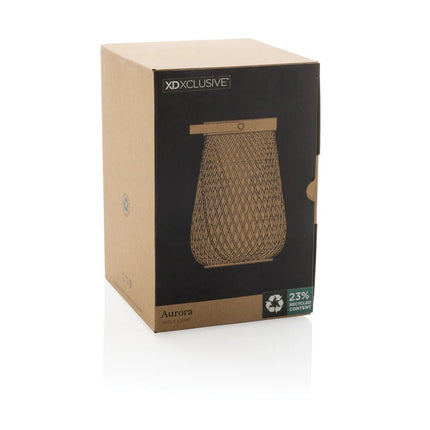 Aurora RCS recycled plastic USB re-chargeable table lamp - hospitality