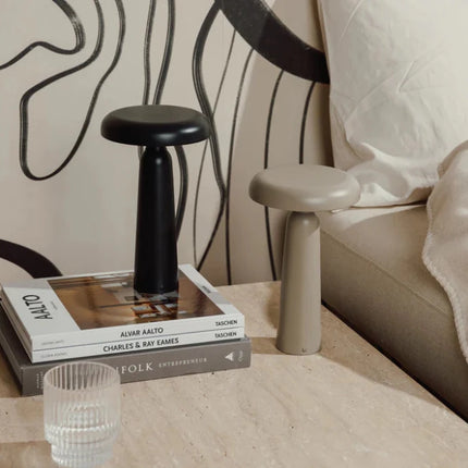 Avery RCS Table Lamp Crafted From Metal And Recycled ABS With Touch Dimming And USB C Rechargeable - hospitality