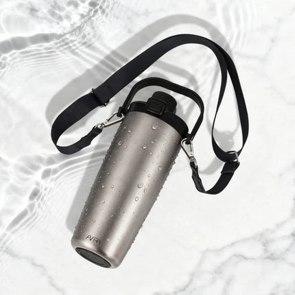 Avira Ayala RCS re-steel duosip lockable crossbody tumbler - hospitality