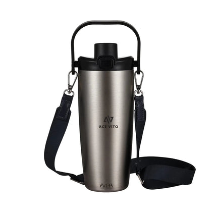 Avira Ayala RCS re-steel duosip lockable crossbody tumbler - hospitality