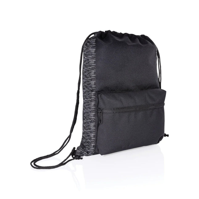 AWARE™ Reflective drawstring backpack - hospitality
