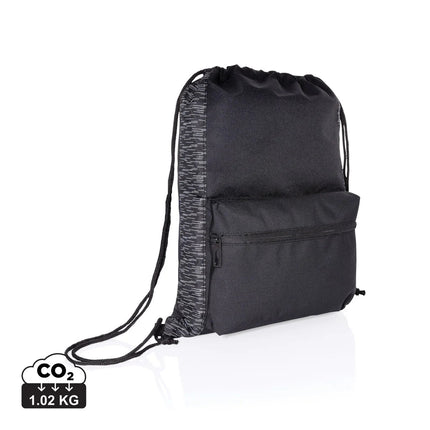 AWARE™ Reflective drawstring backpack - hospitality