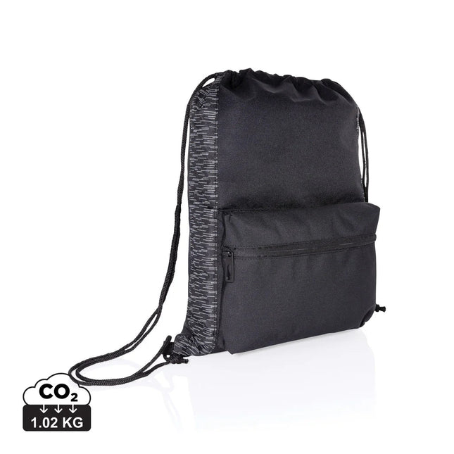 AWARE™ Reflective drawstring backpack - hospitality
