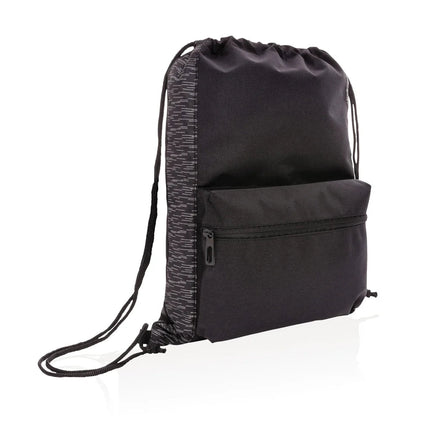 AWARE™ Reflective drawstring backpack - hospitality