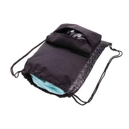 AWARE™ Reflective drawstring backpack - hospitality