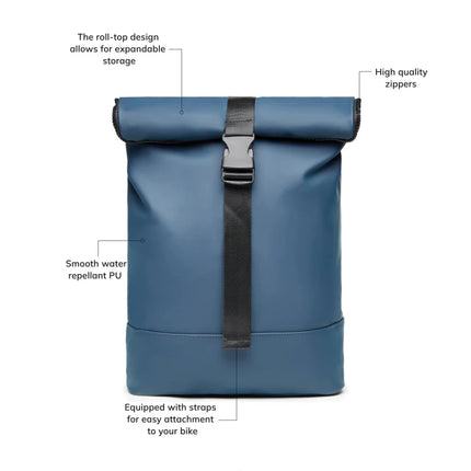 Baltimor Collection Supple PU Leather Bike Bag With Handcrafted Convertible Rucksack And Tote - hospitality