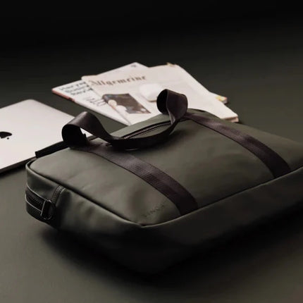 Baltimor Collection Water Repellent Computer Bag With Subtle Craftsmanship And Organizer Details - hospitality