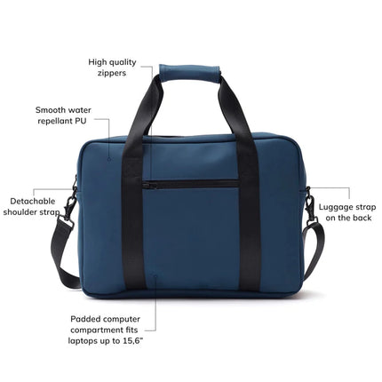Baltimor Collection Water Repellent Computer Bag With Subtle Craftsmanship And Organizer Details - hospitality