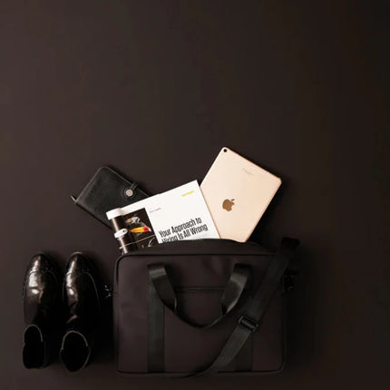 Baltimor Collection Water Repellent Computer Bag With Subtle Craftsmanship And Organizer Details - hospitality