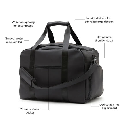 Baltimor Nubuck Gym Bag With Matte Finish Atelier - hospitality