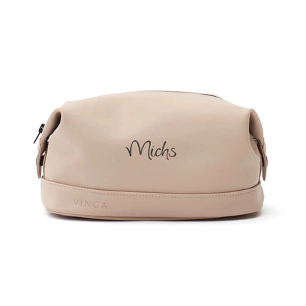 Baltimor Nubuck PU Wash Bag Atelier Collection Water Repellent Travel Toiletry Case - hospitality