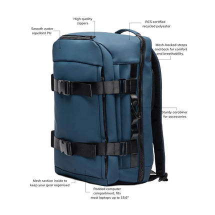 Baltimor RCS Explorer Backpack From RCS Collection Recycled Polyester With PU Exterior And Ergonomic Mesh Backing - hospitality
