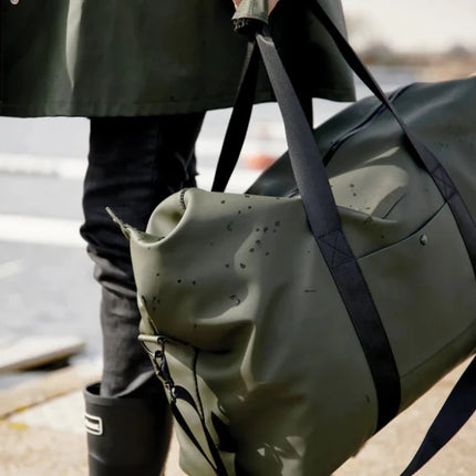 Baltimore Collection Full Grain Leather Weekend Bag Featuring Adjustable Shoulder Strap - hospitality