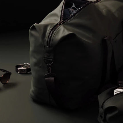Baltimore Collection Full Grain Leather Weekend Bag Featuring Adjustable Shoulder Strap - hospitality