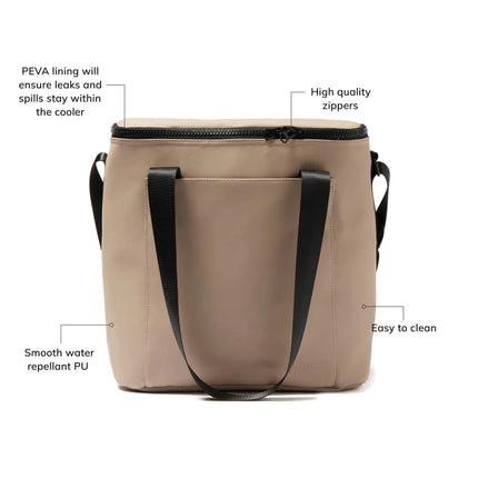 Baltimore Collection Insulated Cooler Bag In Water Repellent PU Nubuck With Premium Craftsmanship - hospitality