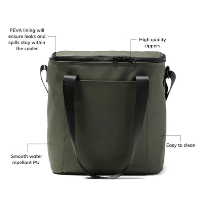 Baltimore Collection Insulated Cooler Bag In Water Repellent PU Nubuck With Premium Craftsmanship - hospitality