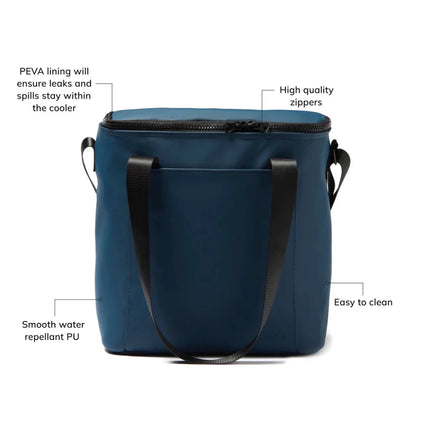 Baltimore Collection Insulated Cooler Bag In Water Repellent PU Nubuck With Premium Craftsmanship - hospitality