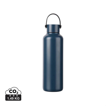 Baltimore Collection RCS Recycled Stainless Steel Vacuum Bottle 600 ML With Minimalist PU Handle And Black Accents - hospitality