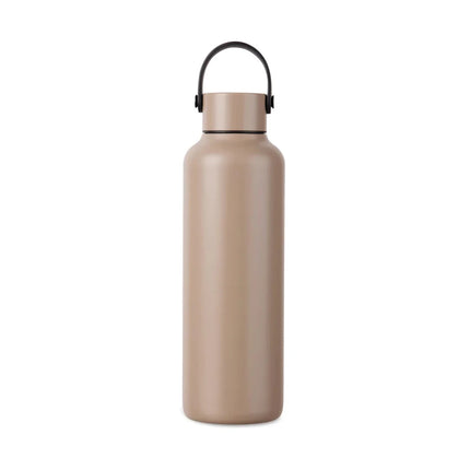 Baltimore Collection RCS Recycled Stainless Steel Vacuum Bottle 600 ML With Minimalist PU Handle And Black Accents - hospitality