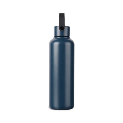Baltimore Collection RCS Recycled Stainless Steel Vacuum Bottle 600 ML With Minimalist PU Handle And Black Accents - hospitality