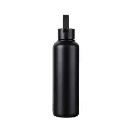 Baltimore Collection RCS Recycled Stainless Steel Vacuum Bottle 600 ML With Minimalist PU Handle And Black Accents - hospitality