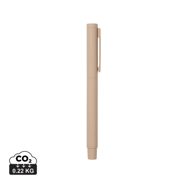 Baltimore Collection Recycled Stainless Steel Pen With Rubber Grip And Matte Finish - hospitality