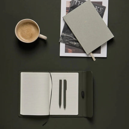 Baltimore GRS Certified Paper And PU Notebook A5 Closure - hospitality