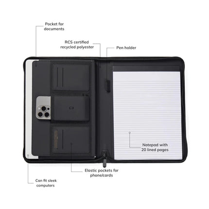 Baltimore RCS A4 Portfolio Crafted In Recycled Polyester - hospitality