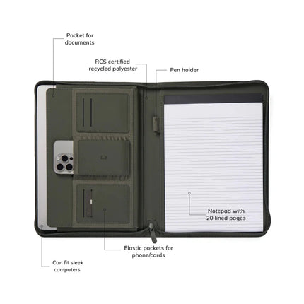 Baltimore RCS A4 Portfolio Crafted In Recycled Polyester - hospitality
