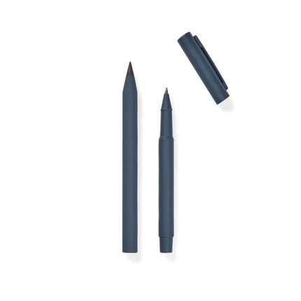 Baltimore RCS Pen Set With Two Pens Eternal And Classic Ballpoint Cap Clip In Recycled Stainless Steel - hospitality