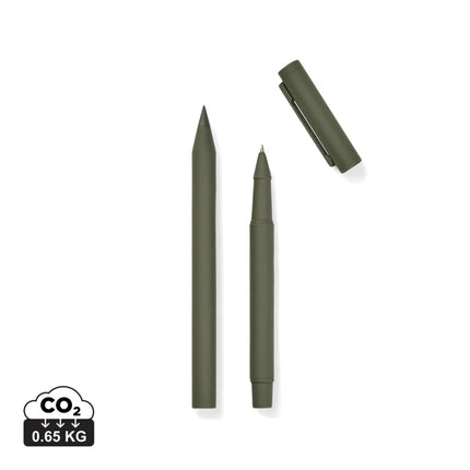 Baltimore RCS Pen Set With Two Pens Eternal And Classic Ballpoint Cap Clip In Recycled Stainless Steel - hospitality