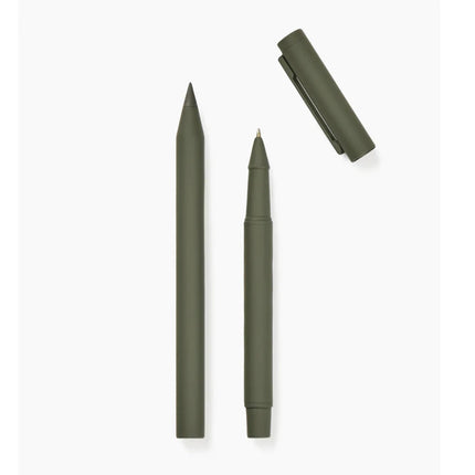 Baltimore RCS Pen Set With Two Pens Eternal And Classic Ballpoint Cap Clip In Recycled Stainless Steel - hospitality
