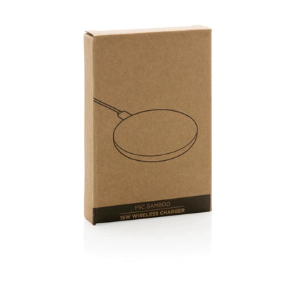 Bamboo 15W wireless charger - hospitality