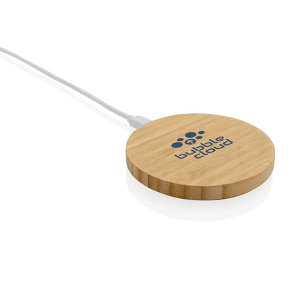 Bamboo 15W wireless charger - hospitality