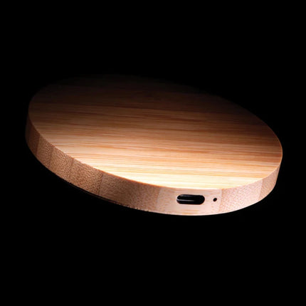 Bamboo 15W wireless charger - hospitality