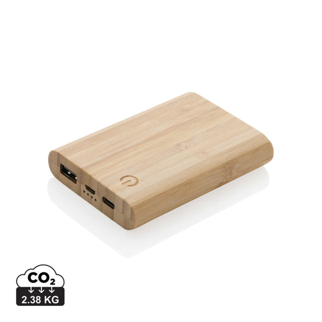 Bamboo 5.000 mAh powerbank - hospitality