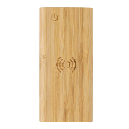 Bamboo 8.000 mAh 5W wireless powerbank - hospitality