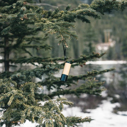 Bamboo and RCS certfied recycled plastic torch - hospitality