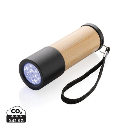 Bamboo and RCS certfied recycled plastic torch - hospitality