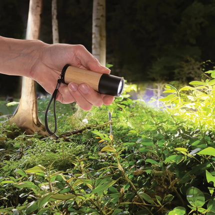 Bamboo and RCS certfied recycled plastic torch - hospitality
