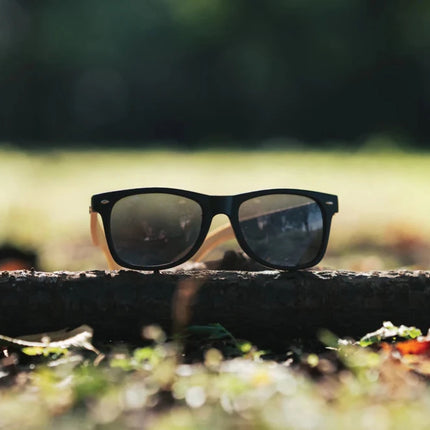 Bamboo and RCS recycled plastic sunglasses - hospitality