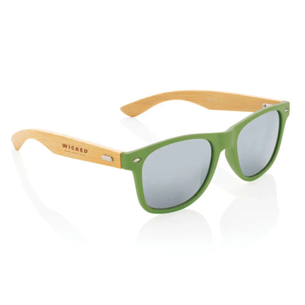Bamboo and RCS recycled plastic sunglasses - hospitality