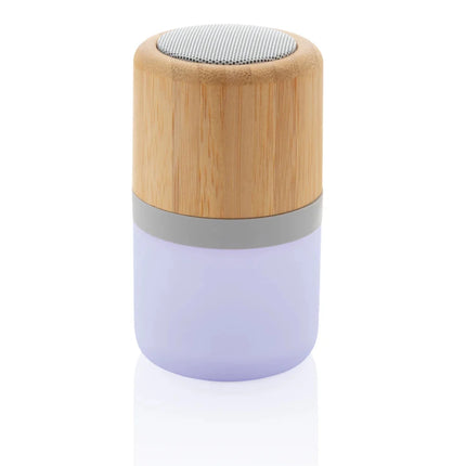 Bamboo colour changing 3W speaker light - hospitality