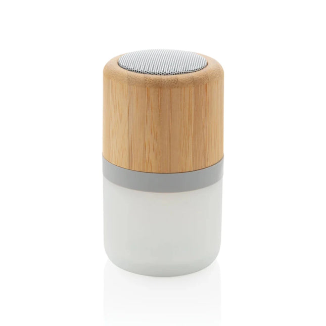 Bamboo colour changing 3W speaker light - hospitality