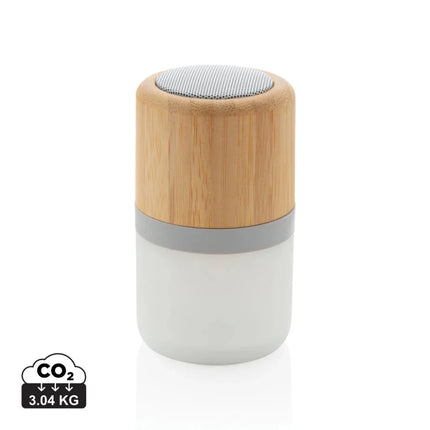 Bamboo colour changing 3W speaker light - hospitality