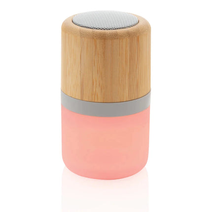 Bamboo colour changing 3W speaker light - hospitality