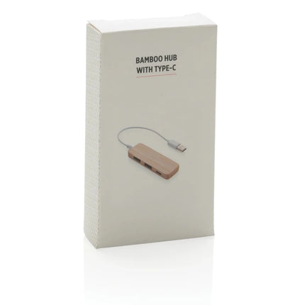 Bamboo hub with Type-C - hospitality